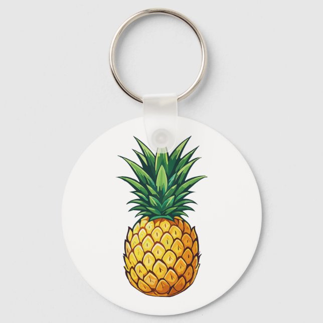 Chaveiro Fruta abacaxi (Frente)