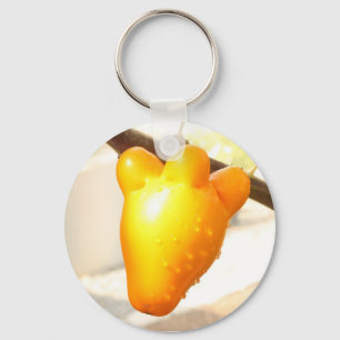 Chaveiro Fruta de rosto da raposa