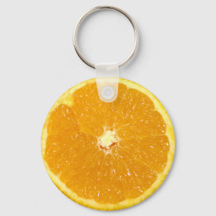 Chaveiro Fruta Laranja Fatia Fresca