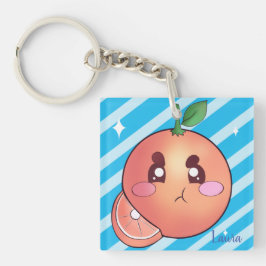 Chaveiro Fruta Laranja Irritada