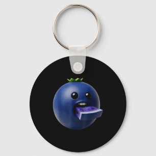 Chaveiro Frutas de Nicho Azeda Mirtilo Engraçado Meme Brain