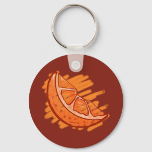 Chaveiro Frutas Padrões Laranja sanguíneo