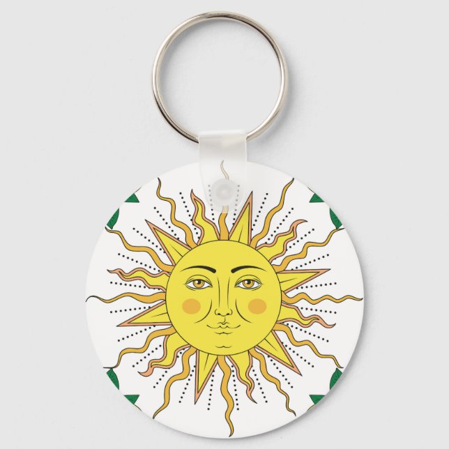 Chaveiro Frutas Tropicais De Limão, Face Solar. (Frente)