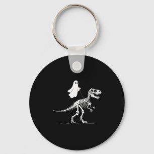 Chaveiro Fú Ghost Dinossauro Esqueleto T Rex Halloween