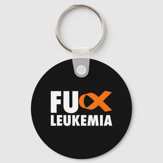 Chaveiro FU Leucemia Diversão Leucemia Consciência (Frente)