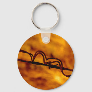 Chaveiro Fuga de arame laranja amarelo