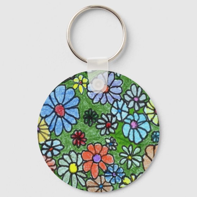 Chaveiro "Fun Floral #2" Floral Keychain (Frente)