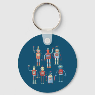 Chaveiro Fun Little 1950s Style Retro Robots