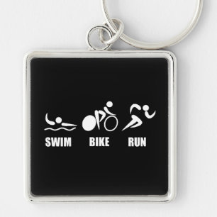 Chaveiro Funcionamento da bicicleta da natação do Triathl