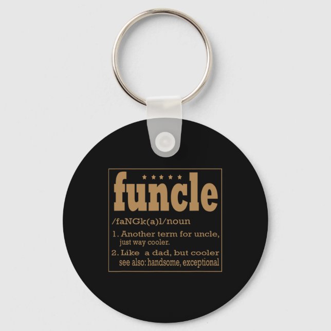 Chaveiro Funcle T Camisa Como Um Pai Apenas Mais Fresco (Frente)