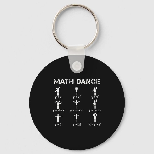 Chaveiro Funções algébricas da dança matemática Camisa de p (Frente)