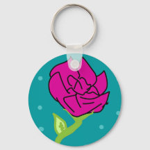 fundo azul de flor rosa