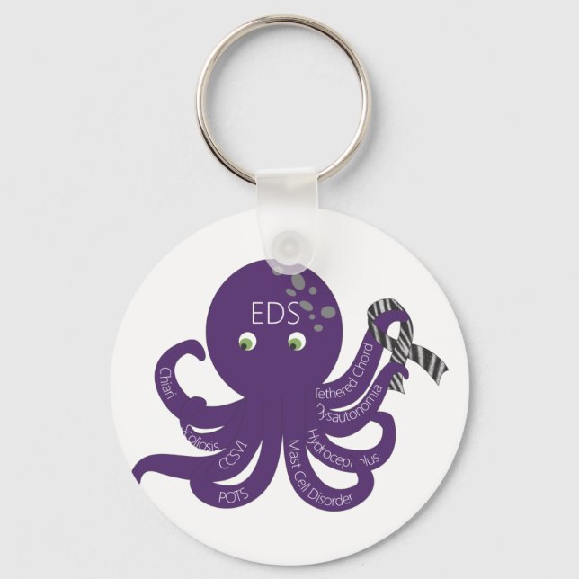 Chaveiro Fundo Branco Octopus (Frente)