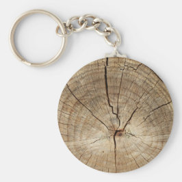 Chaveiro Fundo dos Anéis de Árvore Faux