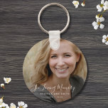 Chaveiro Funeral Personalizada do tributo Memorial Personal<br><div class="desc">Um chaveiro personalizado e personalizado com nome e espaço para uma foto.</div>