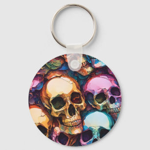 Chaveiro Funky Skulls
