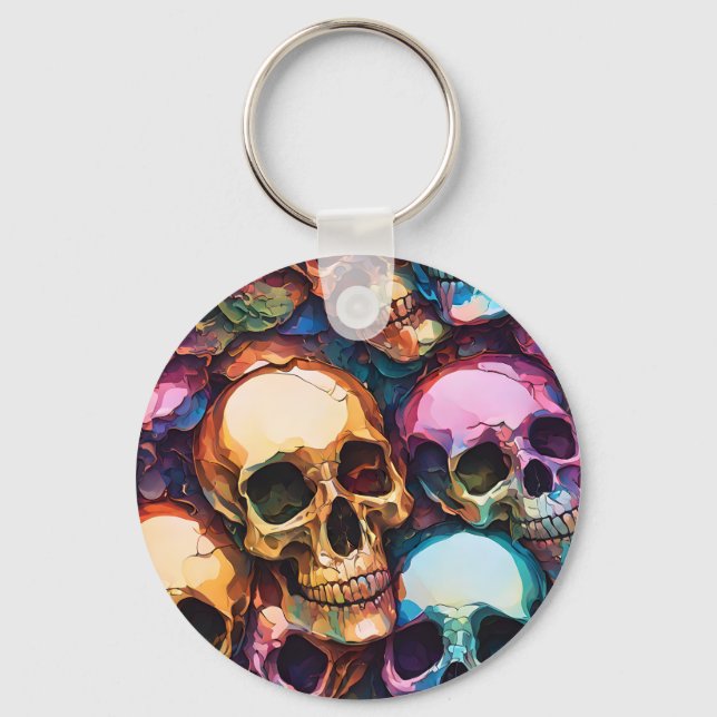 Chaveiro Funky Skulls (Frente)