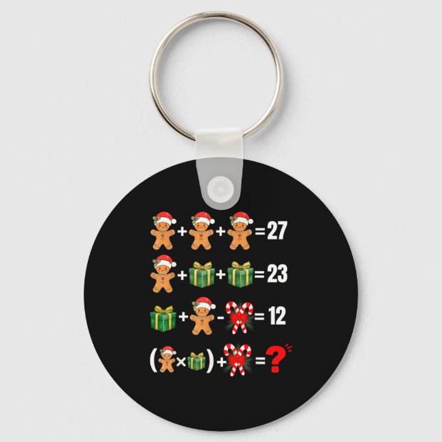 Chaveiro Funny 67 Meme Candy Merry Santa Math Teacher Chris (Frente)