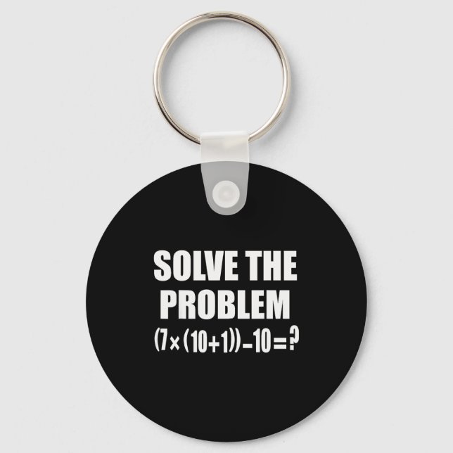 Chaveiro Funny 67 Meme Pemdas Elementary Math Teacher Brain (Frente)