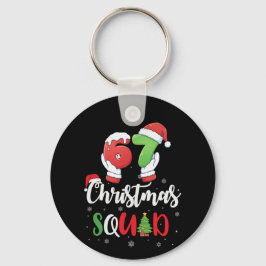 Chaveiro Funny 67 Six Seven Brianrot Christmas Squad