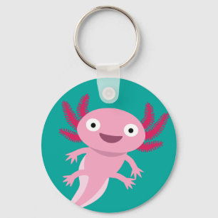 Chaveiro Funny Axolotl Illustration
