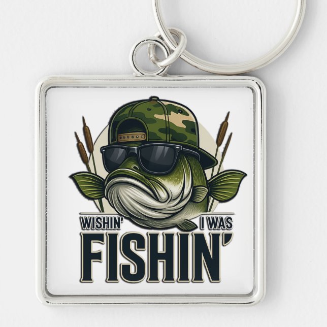 Chaveiro Funny Bass Fishing  (Frente)