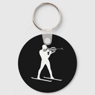 Chaveiro Funny Biathlon Biathlete Saping Skiting Target Sp