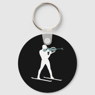 Chaveiro Funny Biathlon Biathlete Saping Skiting Target Sp