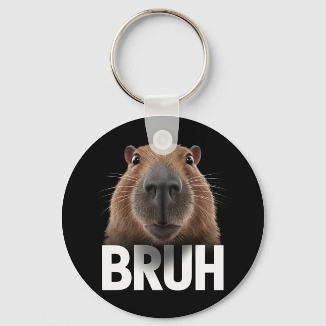 Chaveiro Funny Capybara Bruh (Frente)