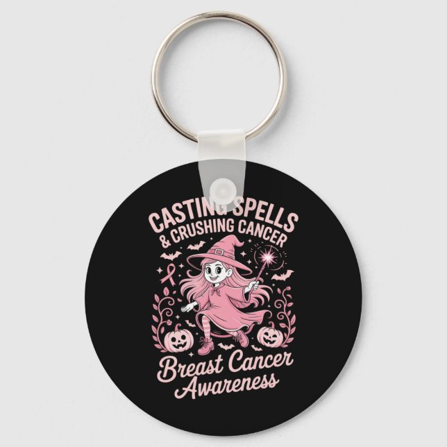 Chaveiro Funny Casting Spells E Cancer De Esmagamento Hal (Frente)