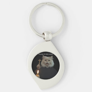Chaveiro Funny Cat Exorcist Keychain - Catnip Compels You