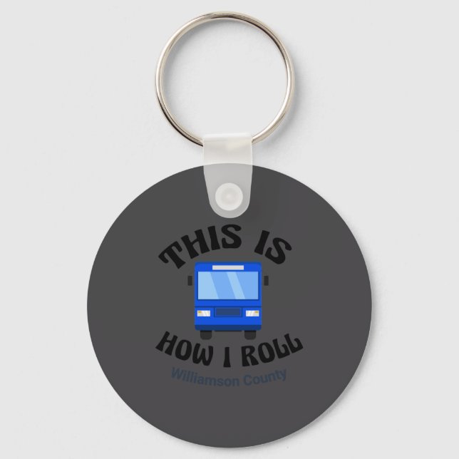 Chaveiro Funny City Bus Driver This Is How I Roll  (Frente)