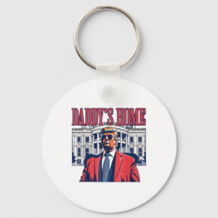 Chaveiro Funny Daddys Home Trump Pink 2024 Leve América de 