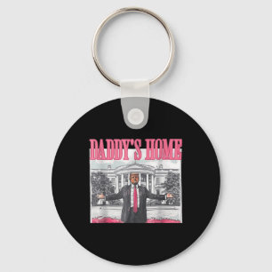 Chaveiro Funny Daddys Home Trump Pink 2024 Leve América de 