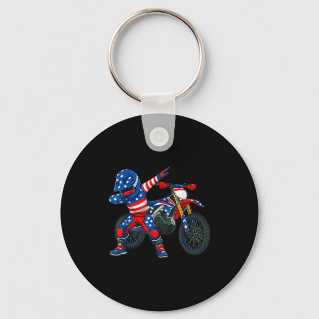 Chaveiro Funny Dirt Bike Art Rider Motocross Motorcycle Dir (Frente)