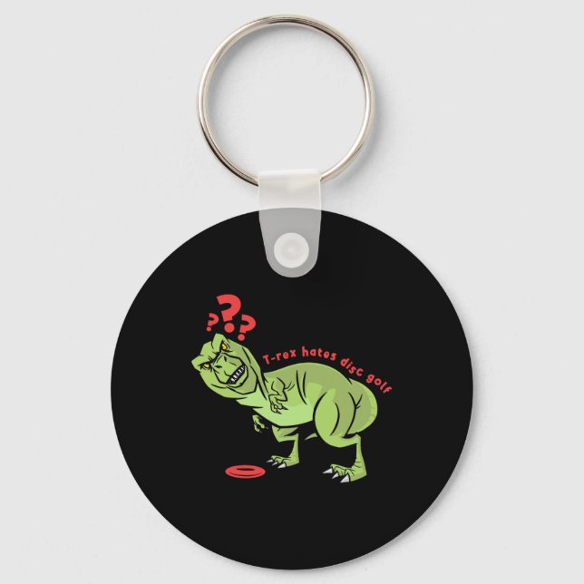 Chaveiro Funny Disc Golf T Rex Kids  (Frente)