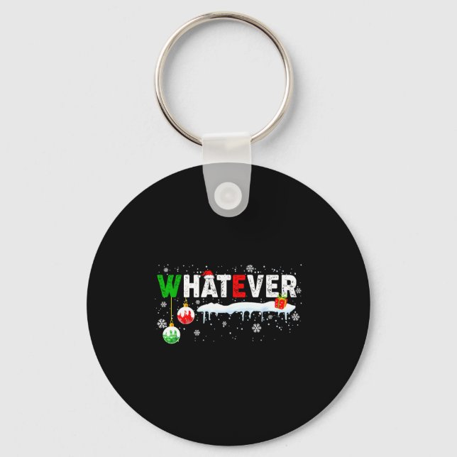 Chaveiro Funny Family Christmas Pajamas Matching Whatever  (Frente)