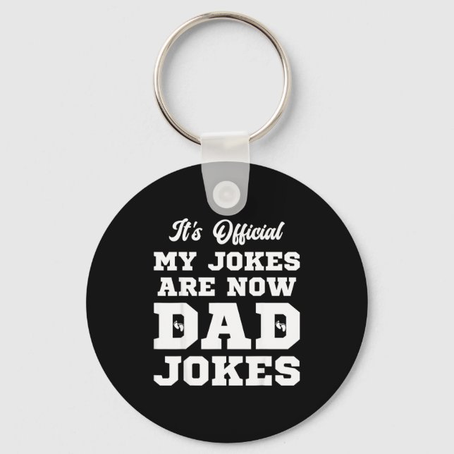 Chaveiro Funny First Time Dad For Men New Father Papa Dad J (Frente)