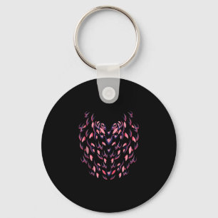 Chaveiro Funny Flamingo Halloween Simples Pássaro Rosa Corp