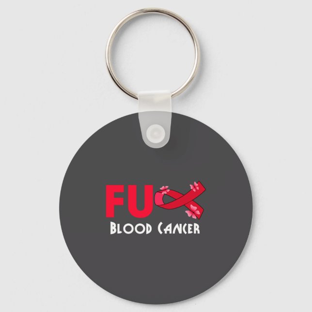 Chaveiro Funny Fu Blood Cancer For Blood Cancer Survivor  (Frente)