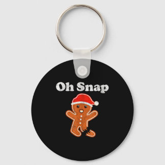 Chaveiro Funny Gingerbread Man Oh Snap Christmas Cookie Cos