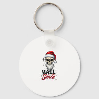 Chaveiro Funny Hail Santa Claus Skull Skeleton Antichrist C