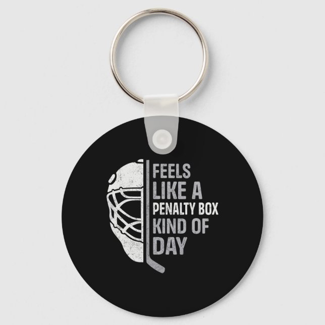 Chaveiro Funny Hockey Player Feels Like A Penalty Box Kind  (Frente)