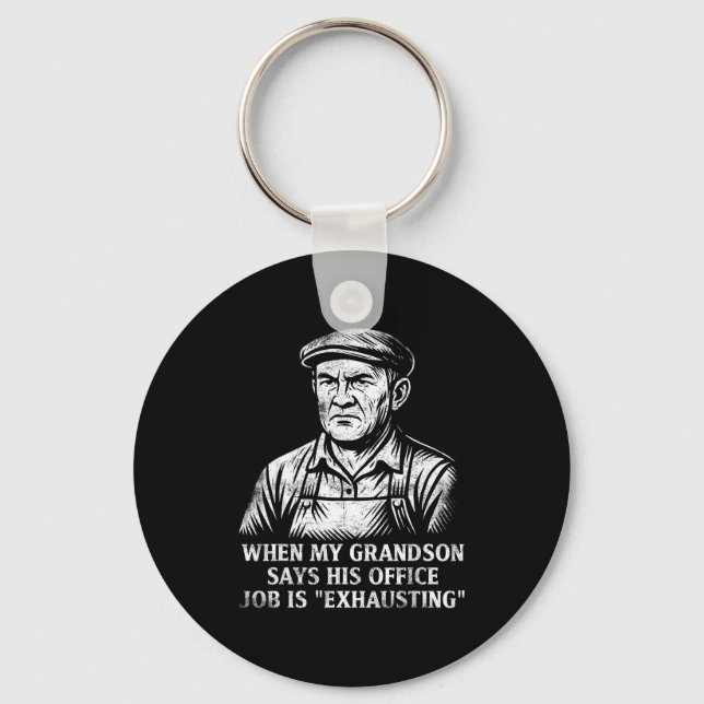 Chaveiro Funny Humor Grandpa Gift Father's Day Grandfather  (Frente)