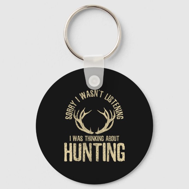 Chaveiro Funny Hunting Quote Saying Deer Venison Elk Hunter (Frente)