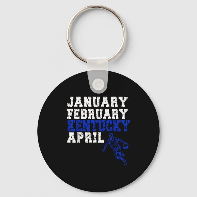 Chaveiro Funny January February Kentucky April Madness  (Frente)