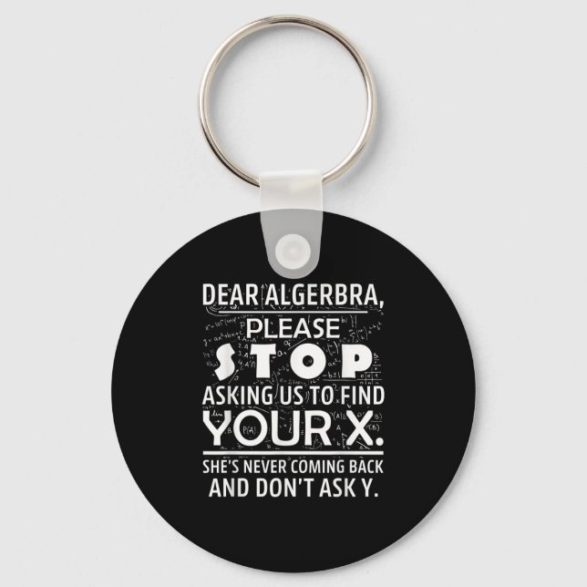 Chaveiro Funny Math For Math Lovers Nerd Nerdy Hilarious De (Frente)