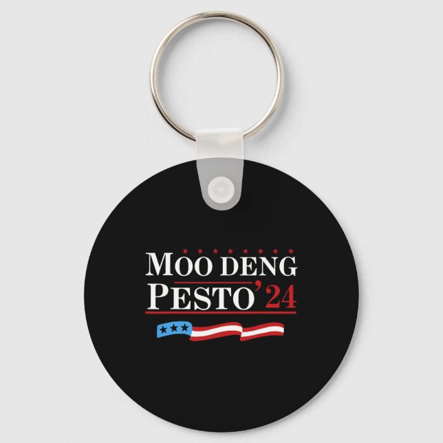Chaveiro Funny Moo Deng Pesto 24 Pguin Ba (Frente)