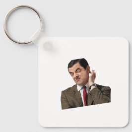 Chaveiro Funny Mr. Bean Confused Meme Keychain - Humorous G