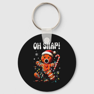 Chaveiro Funny Natal Oh Snap Homem de Gengibre Xmas Homens 